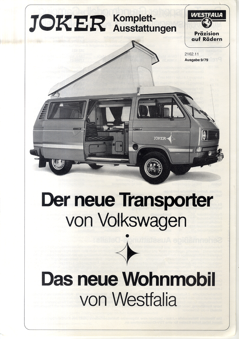 Der neue Transporter von Volkswagen - Das neue Wohnmobil von Westfalia